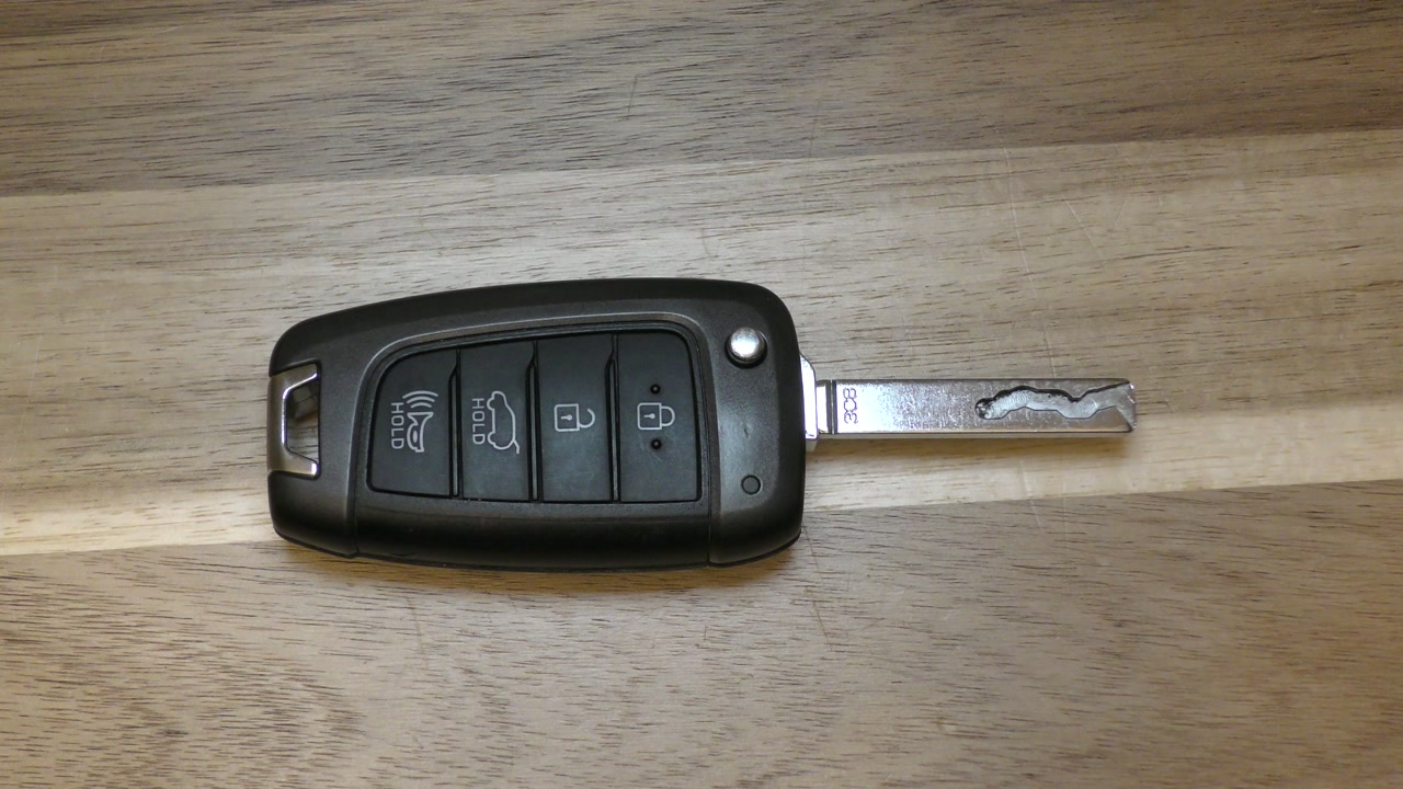 2017-2019 Hyundai Elantra GT Flip Key Fob Battery Replacement